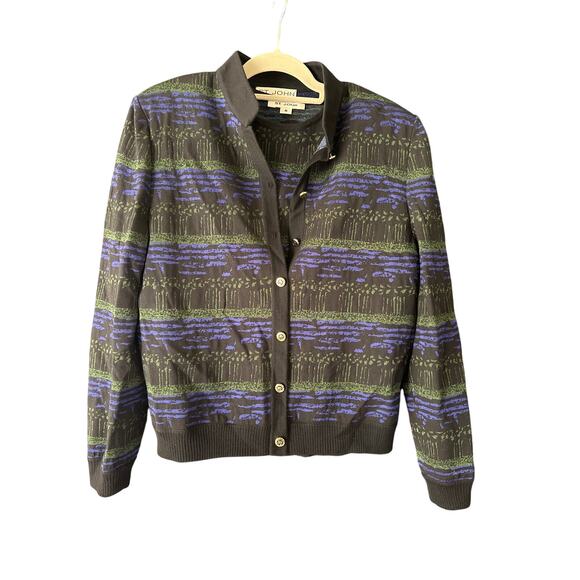 Vintage St. John Collection Marie Gray knit Suit jacket With Shell medium 12 - Picture 1 of 12